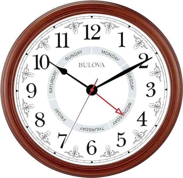 Bulova Daily Wall Clock, 18"