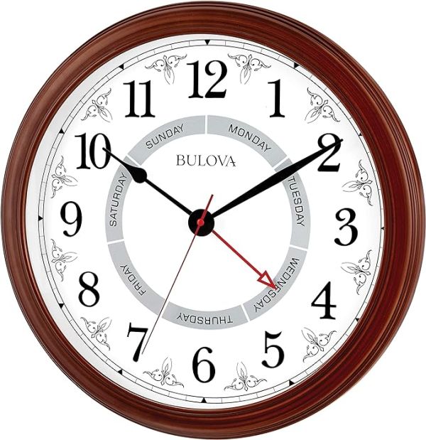 Bulova Daily Wall Clock, 18"